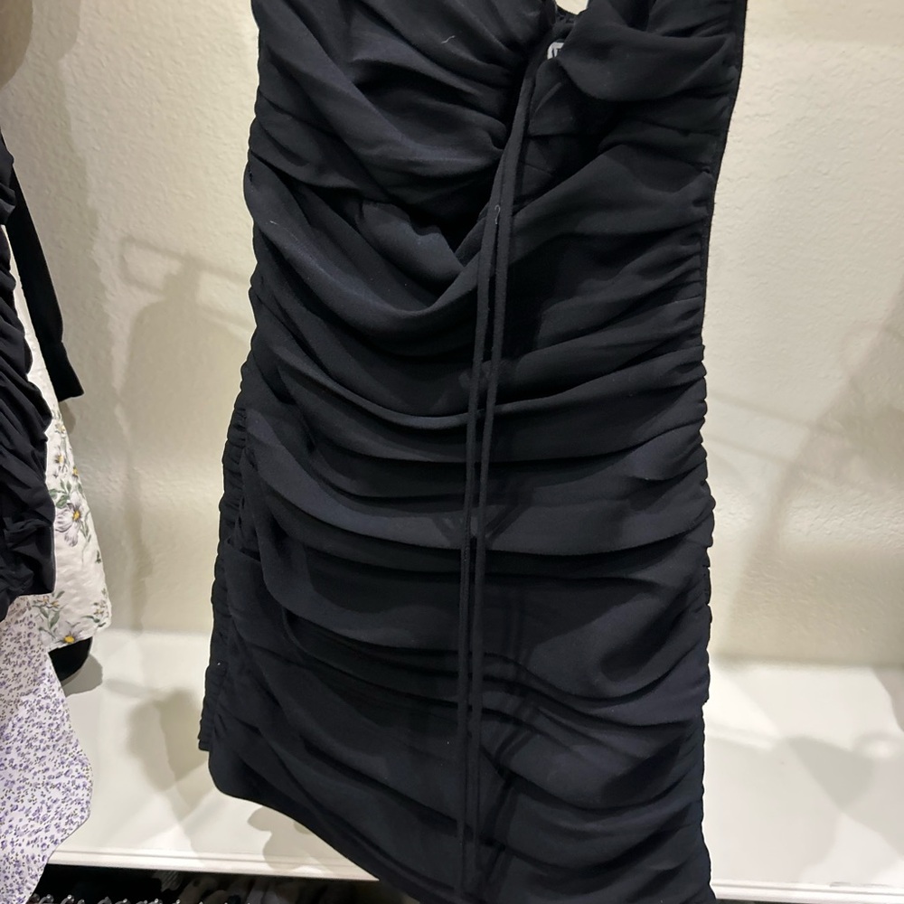 Zara Extra Small Black tie dress only worn once - Picture 7 of 8